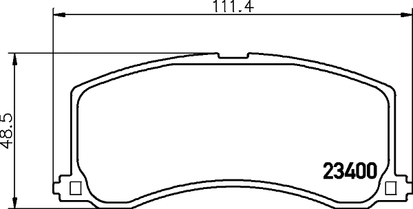 Brake Pad Set, disc brake (8DB 355 016-941)