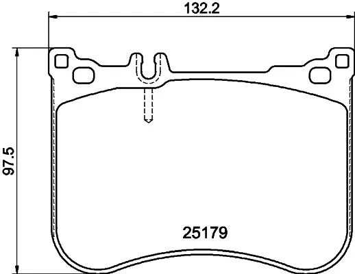 Brake Pad Set, disc brake (8DB 355 026-591)
