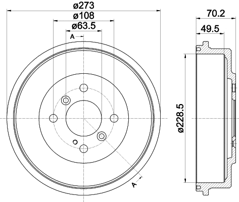 Brake Drum (8DT 355 303-001)