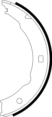 Brake Shoe Set, parking brake (8DA 355 050-421)