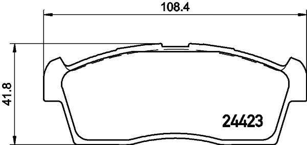 Brake Pad Set, disc brake (8DB 355 015-731)