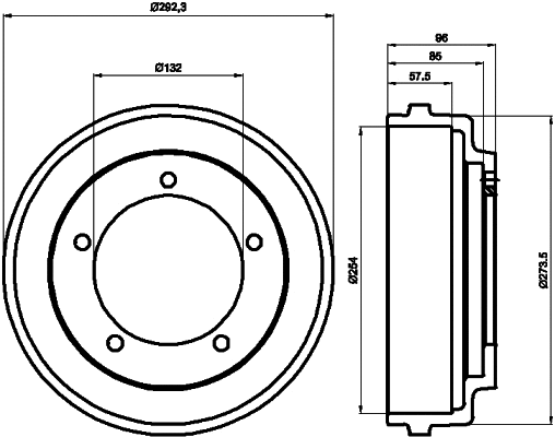 Brake Drum (8DT 355 300-201)