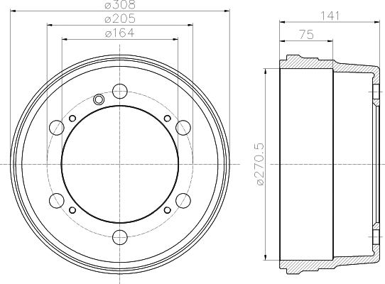 Brake Drum (8DT 355 301-661)
