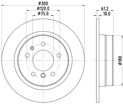 Brake Disc (8DD 355 101-732)