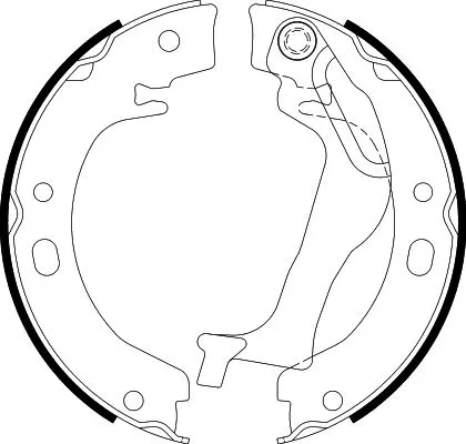 Brake Shoe Set, parking brake (8DA 355 050-741)