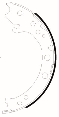 Brake Shoe Set, parking brake (8DA 355 051-261)