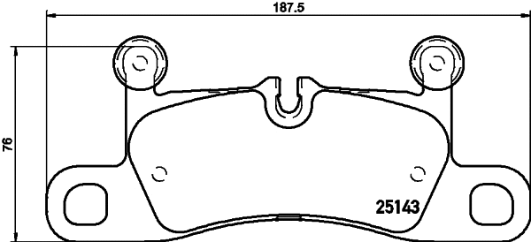 Brake Pad Set, disc brake (8DB 355 023-371)