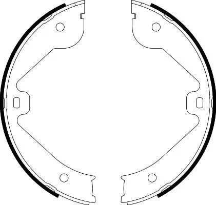 Brake Shoe Set, parking brake