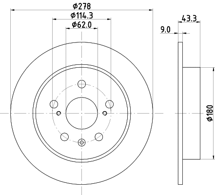 Brake Disc (8DD 355 123-021)