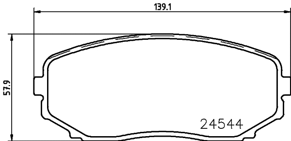 Brake Pad Set, disc brake (8DB 355 028-621)