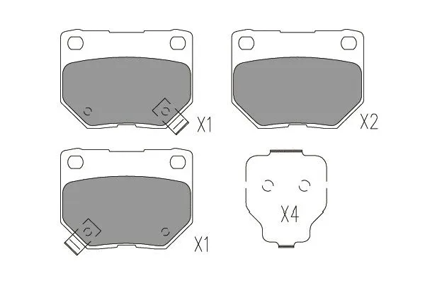 Brake Pad Set, disc brake (KBP-8023)