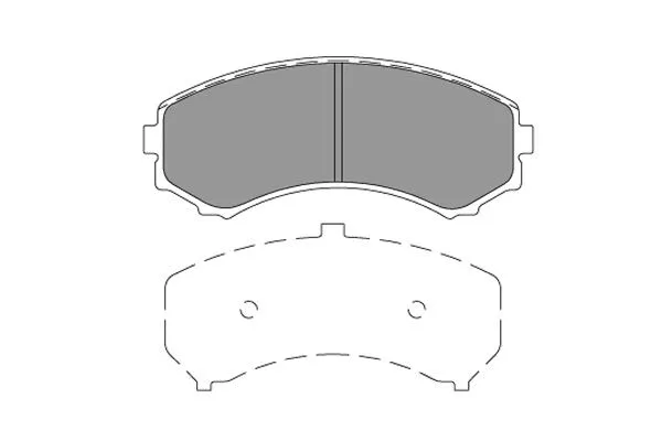 Brake Pad Set, disc brake (KBP-4567)