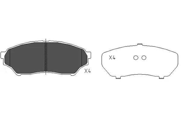 Brake Pad Set, disc brake (KBP-5514)
