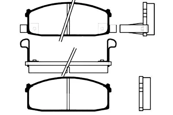 Brake Pad Set, disc brake (BP-6509)