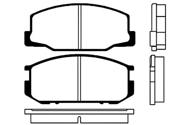 Brake Pad Set, disc brake (BP-9004)