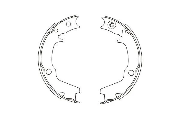 Brake Shoe Set, parking brake (KBS-6401)