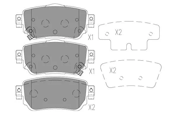 Brake Pad Set, disc brake (BP-6634)