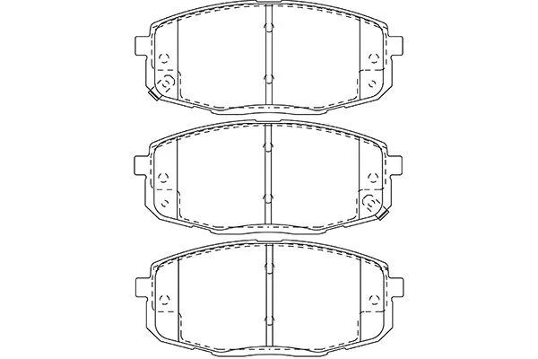 Brake Pad Set, disc brake (BP-3043)