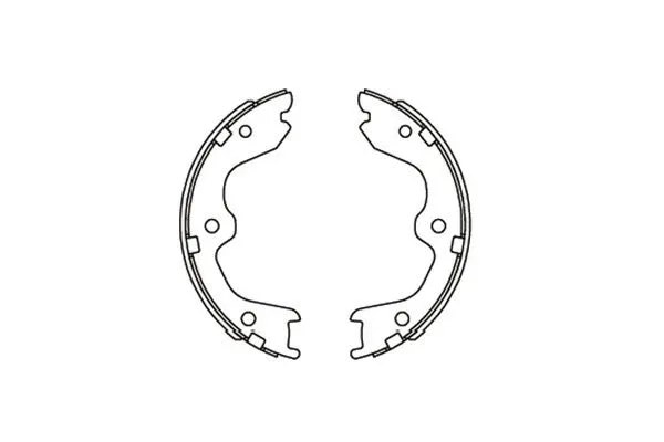 Brake Shoe Set, parking brake (KBS-7408)