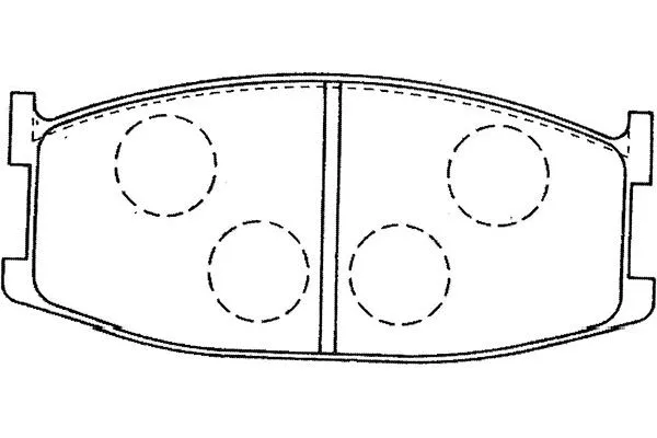 Brake Pad Set, disc brake (BP-4561)
