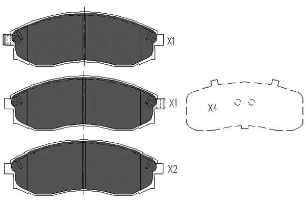 Brake Pad Set, disc brake (KBP-5517)