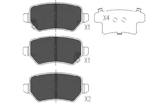 Brake Pad Set, disc brake (BP-4029)