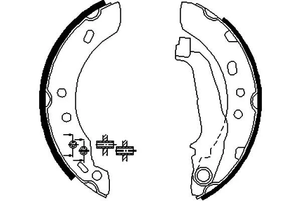 Brake Shoe Set (BS-7414)