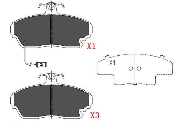 Brake Pad Set, disc brake (KBP-2021)