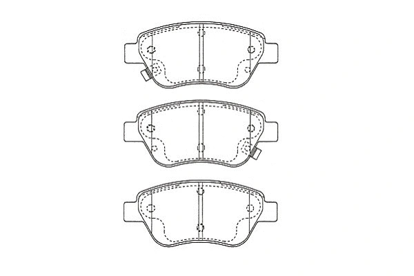 Brake Pad Set, disc brake (KBP-5562)