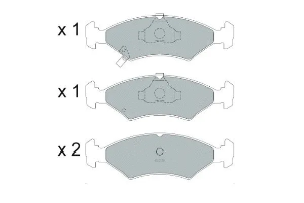 Brake Pad Set, disc brake (KBP-4026)