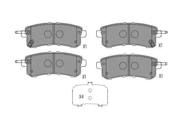 Brake Pad Set, disc brake (BP-6628)