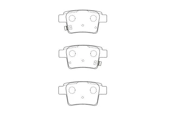 Brake Pad Set, disc brake (KBP-5561)