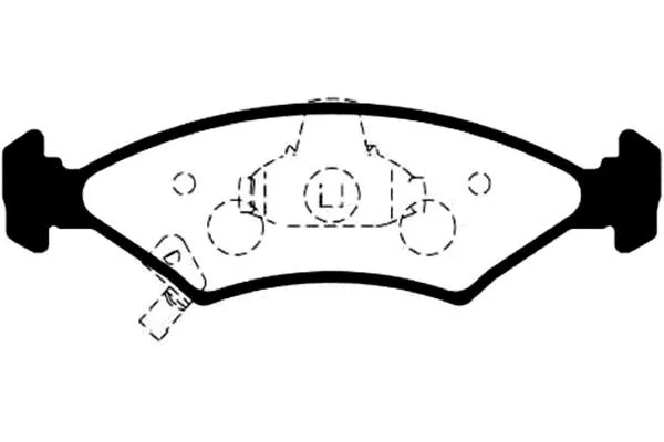 Brake Pad Set, disc brake (BP-4006)
