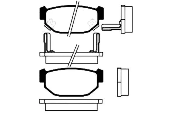 Brake Pad Set, disc brake (BP-8002)