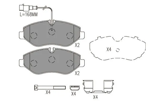 Brake Pad Set, disc brake (BP-6612)