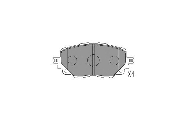 Brake Pad Set, disc brake (KBP-4576)