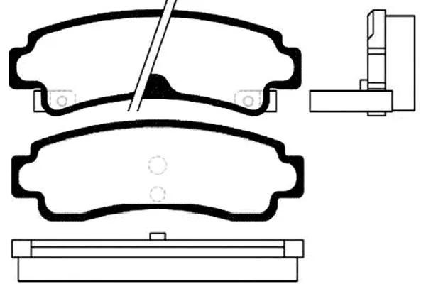 Brake Pad Set, disc brake (BP-6550)