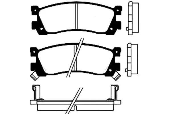 Brake Pad Set, disc brake (BP-4537)