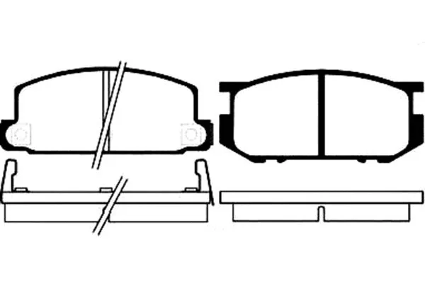 Brake Pad Set, disc brake (BP-8001)