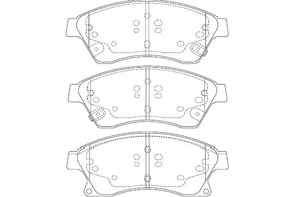 Brake Pad Set, disc brake (BP-1017)
