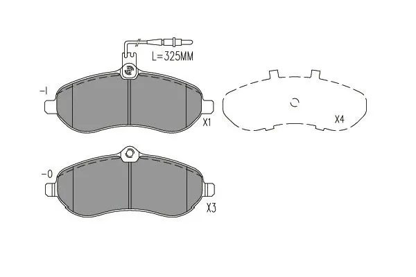 Brake Pad Set, disc brake (KBP-9148)