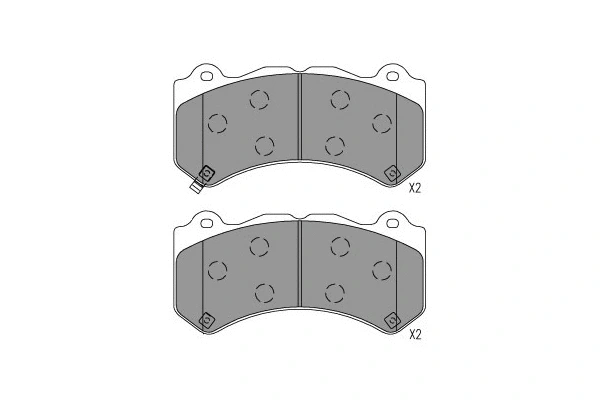 Brake Pad Set, disc brake (KBP-6627)