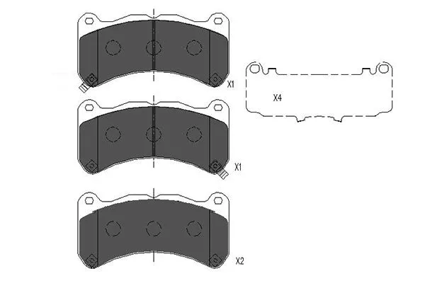 Brake Pad Set, disc brake (KBP-9113)