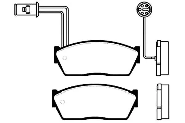 Brake Pad Set, disc brake (BP-2006)