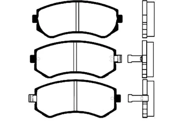 Brake Pad Set, disc brake (BP-6556)