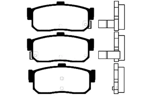 Brake Pad Set, disc brake (BP-6554)