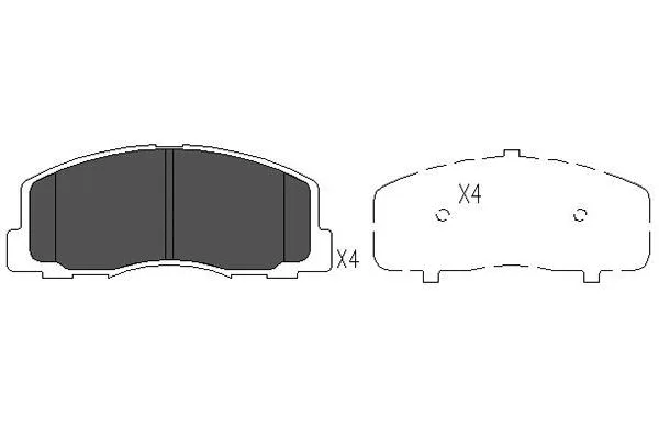 Brake Pad Set, disc brake (KBP-5523)