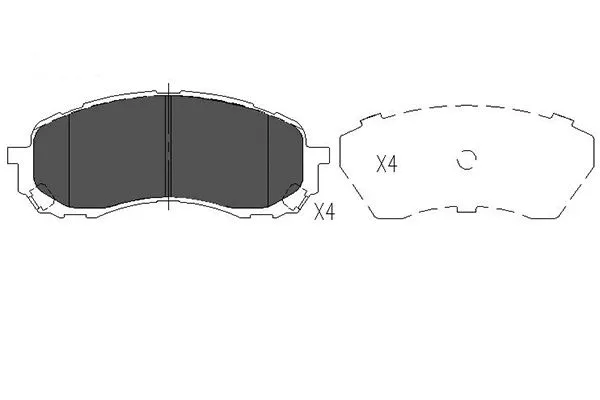 Brake Pad Set, disc brake (KBP-8018)