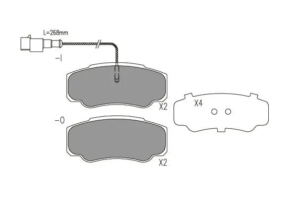 Brake Pad Set, disc brake (BP-6613)