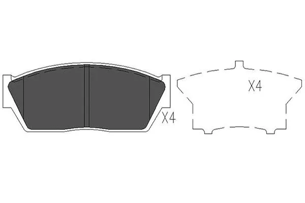 Brake Pad Set, disc brake (KBP-2017)
